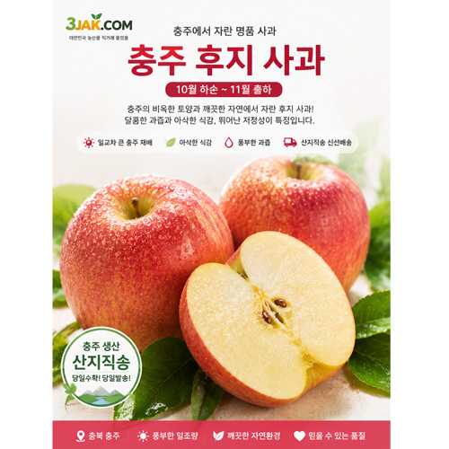 후지	10월 하순~4월 - 매우 아삭
