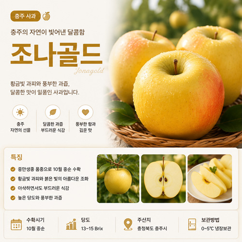 조나골드 10월 초~11월 - 부드럽고 아삭