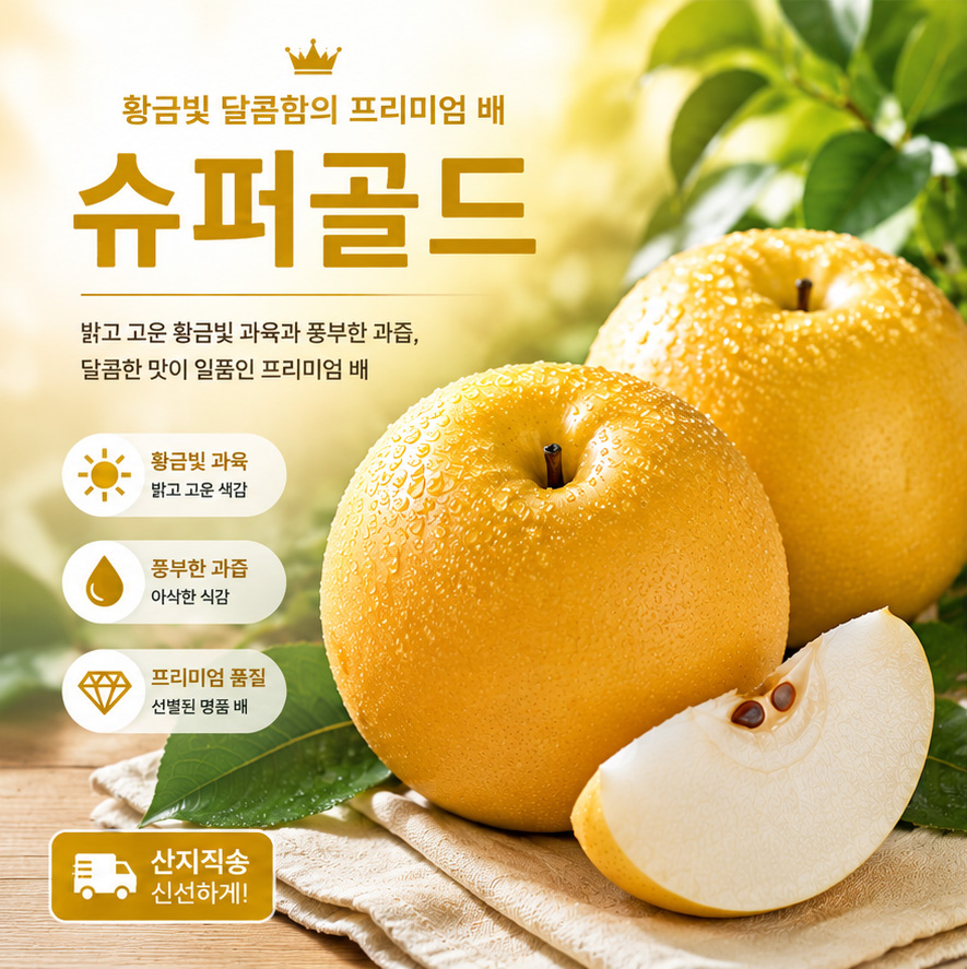 슈퍼골드 - 매우 높은 당도	아삭